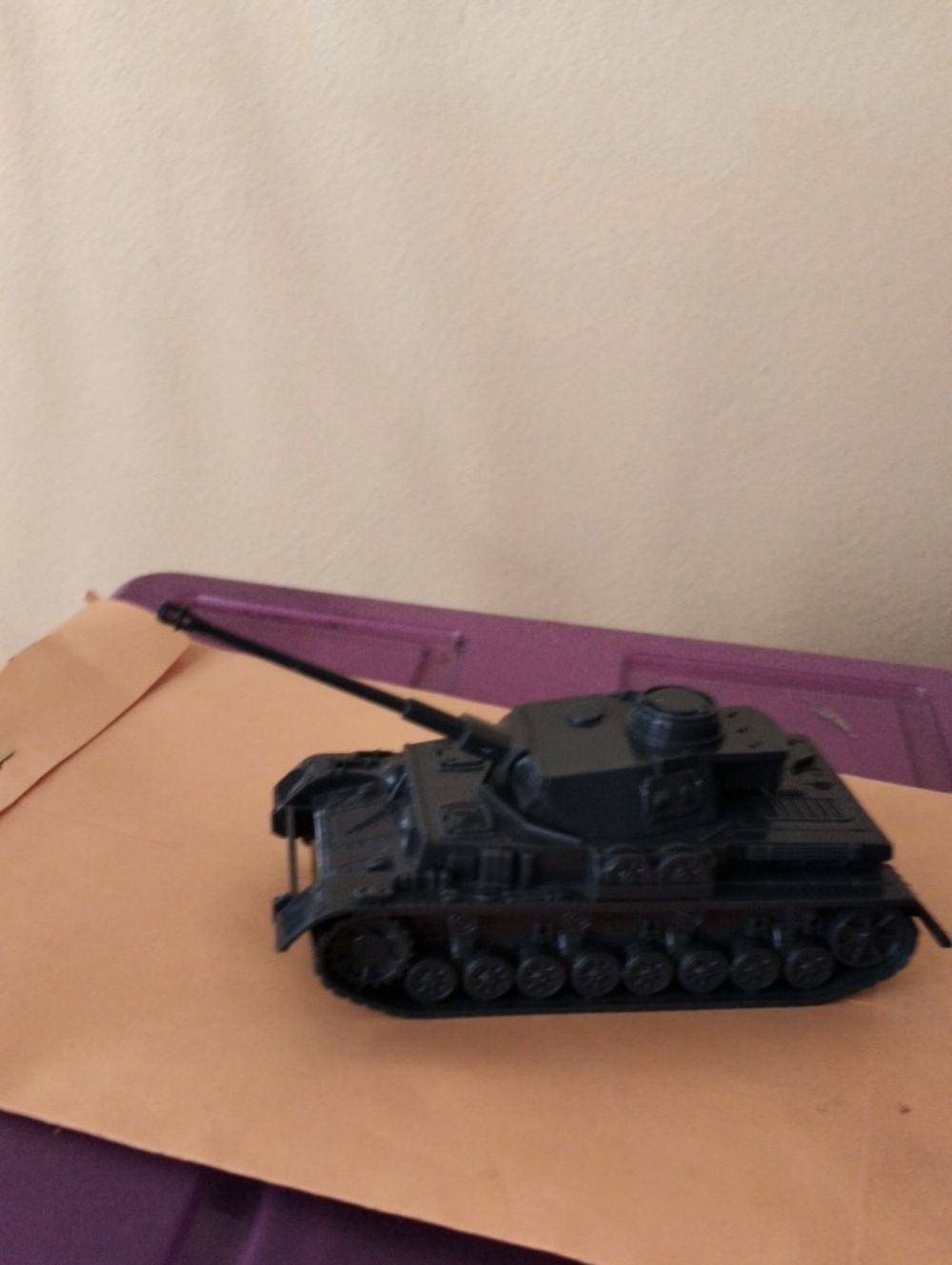 Vintage Toy Tiger Tank One Plastic Dated 1998 About 6 Inches Long